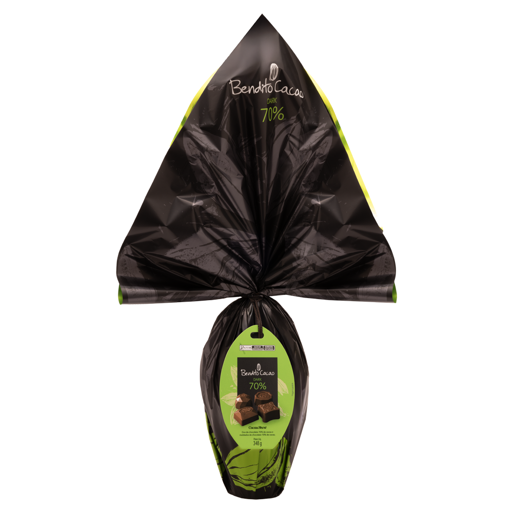 Ovo de Páscoa Bendito Cacao Chocolate 70% 348g