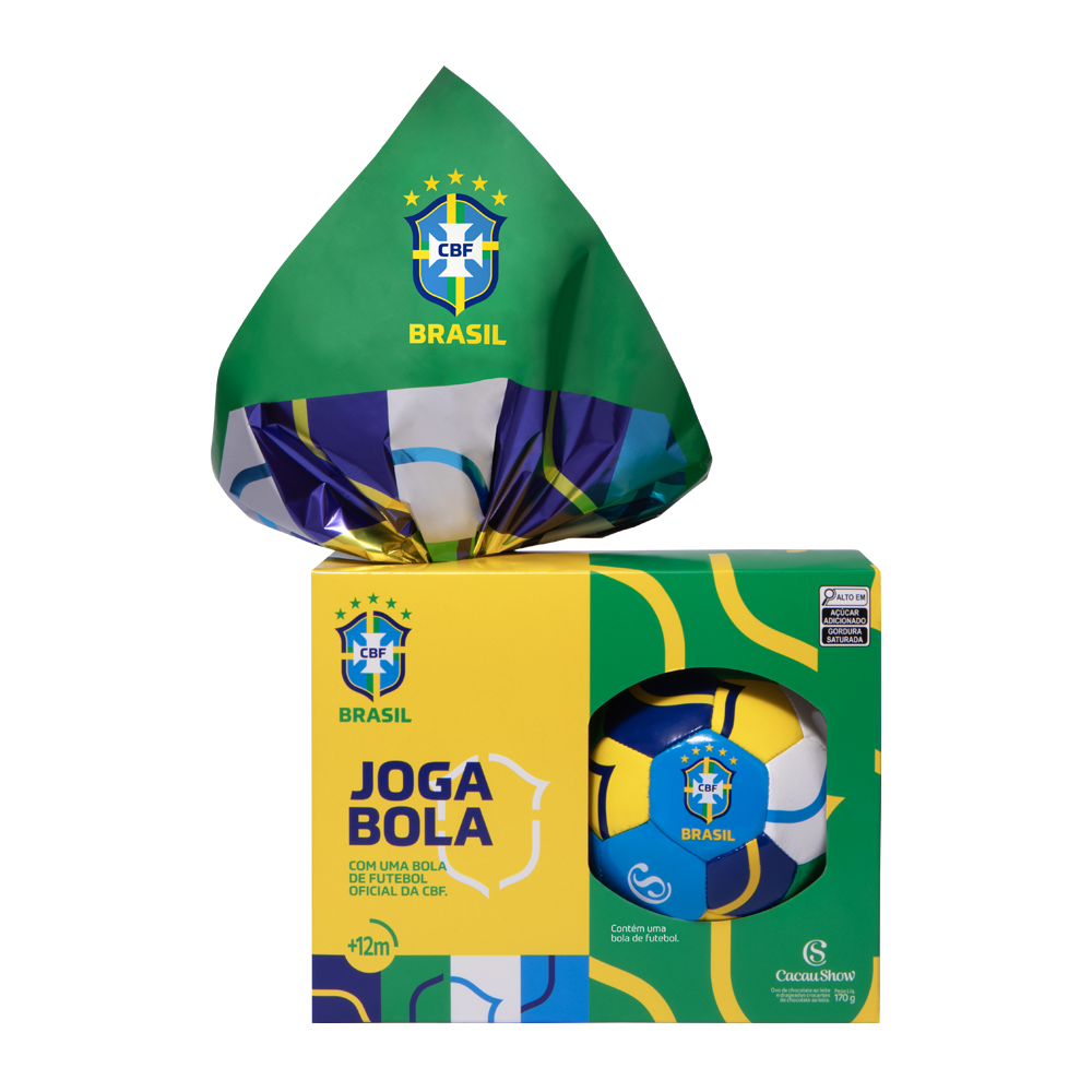 Ovo de Páscoa ao Leite Bola CBF Chocoesportes 170g